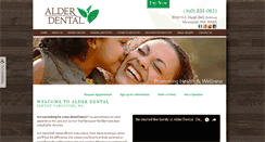 Desktop Screenshot of alder-dental.com